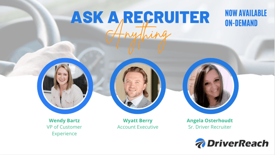 Webinar Q&A: “Ask a DriverReach Recruiter”