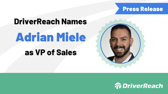 DriverReach Names Adrian Miele as VP of Sales