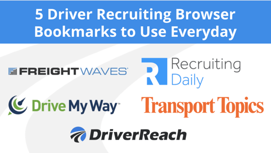 5 Driver Recruiting Browser Bookmarks to Use Everyday